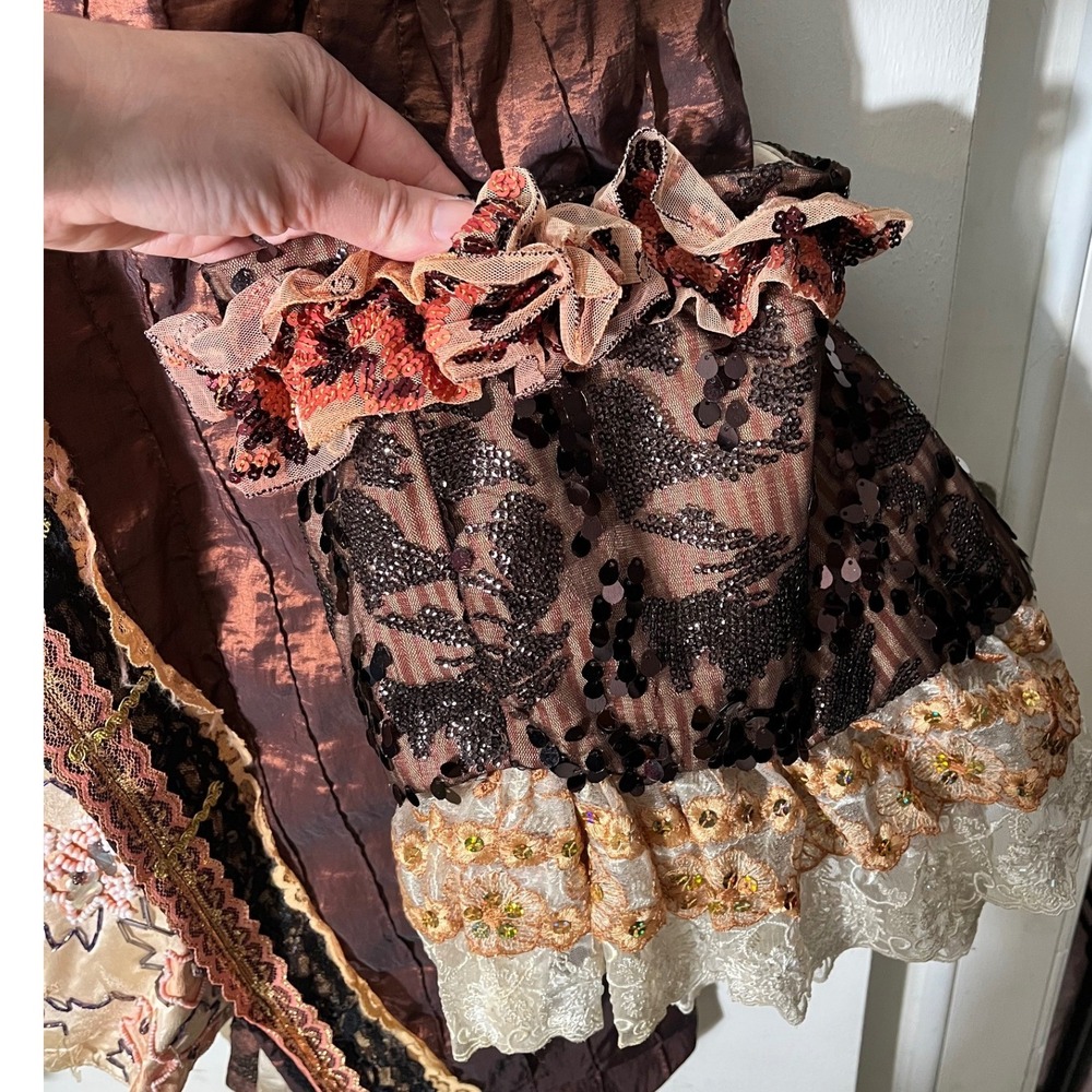 SMC Costume Grade Theatre Arts Brocade Overcoat Victorian Renfest Edwardian XXL - Picture 8 of 13